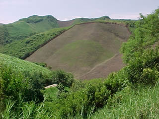 Exemple de la dforestation dans l'tat de Veracruz (Mexique)